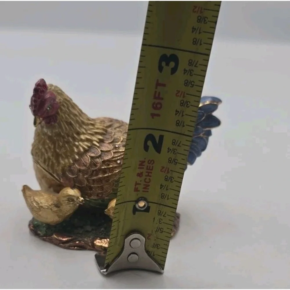 Leonardo Collection Secret Delights Mother Hen With Chicks Trinket box